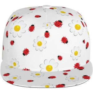 Casquette Coccinelle & Pâquerette | Chapeau Floral Femme