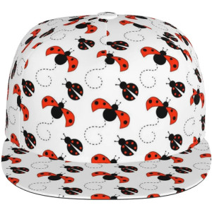 Casquette Coccinelle Mignonne | Visière Plate pour Femme & Homme