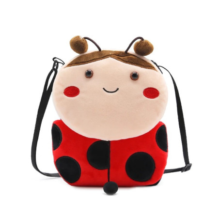Sac Coccinelle Mignon en Peluche - Accessoire Doux pour Enfant