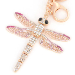 Schlüsselanhänger Libelle 'Sommertau' - Elegant & mit Strass