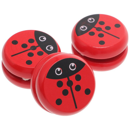 Yo-Yo Coccinelle en Bambou | Jouet Écologique pour Débutant