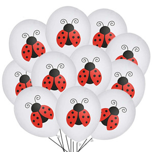 Ballons Coccinelle Mignons | Lot de 10 | Déco Fête Nature