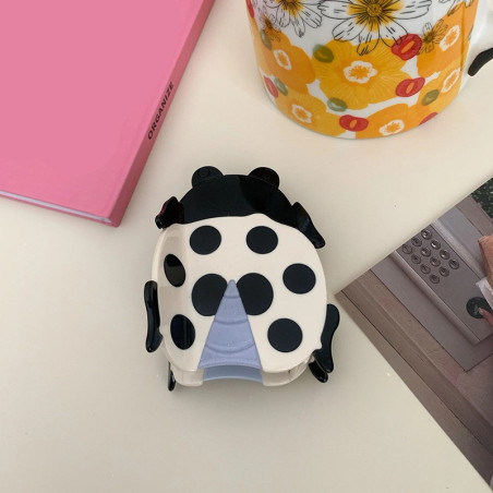 Grande Pince Cheveux Coccinelle | Accessoire Mignon en Acétate