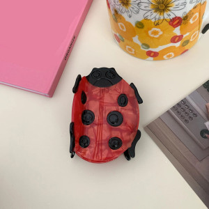 Grande Pince Cheveux Coccinelle | Accessoire Mignon en Acétate