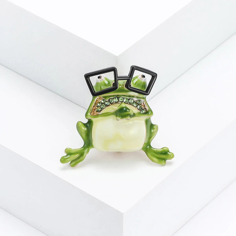 Broche Grenouille Mignonne & Intello | Cadeau Original Femme