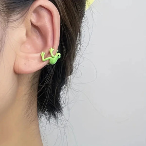 Cute Emerald Frog Earrings | Unique Animal Jewelry Gift