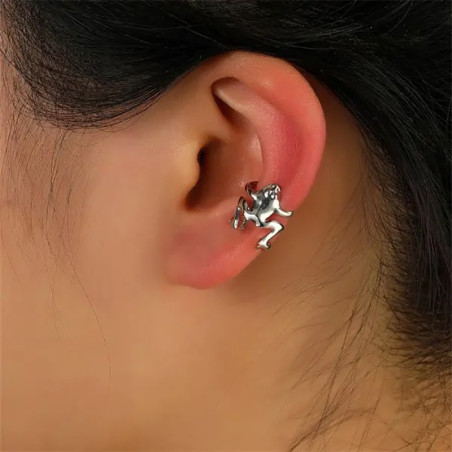 Boucles d'Oreilles Grenouille Royale | Cadeau Doré pour Femme