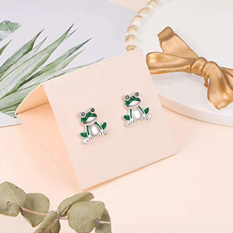 Happy Frog Earrings - Cute & Funny Jewelry Gift for Women