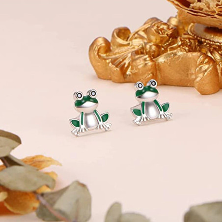 Happy Frog Earrings - Cute & Funny Jewelry Gift for Women
