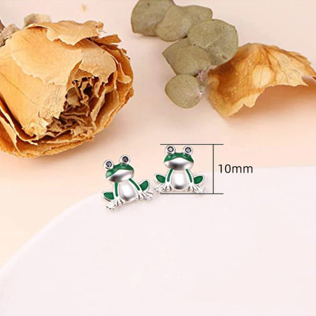Happy Frog Earrings - Cute & Funny Jewelry Gift for Women
