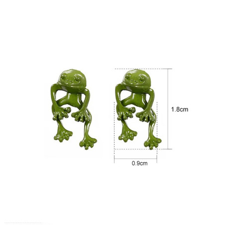 Funny 3D Frog Earrings | Unique Gift for Women & Nature Lovers