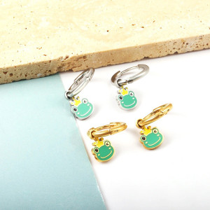 Boucles d'Oreilles Prince Grenouille - 2 couleurs au choix !