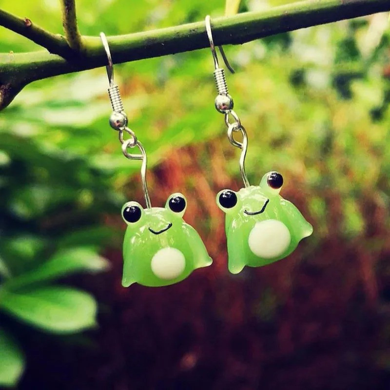 Boucles d'oreilles Grenouille | Cadeau Amoureux de la Nature