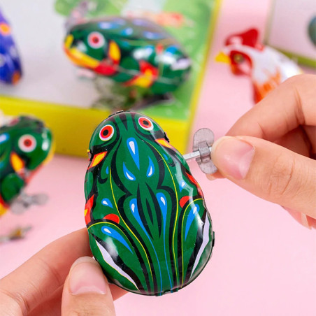 Grenouille Sauteuse à Remonter | Jouet Vintage & Cadeau Amusant