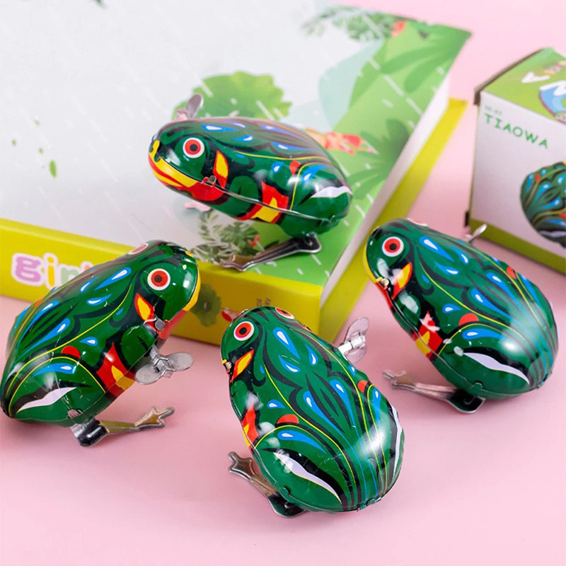 Grenouille Sauteuse à Remonter | Jouet Vintage & Cadeau Amusant