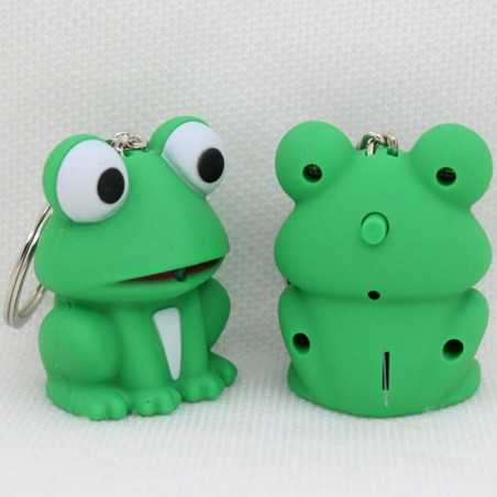 Funny Light-Up Croaking Frog Keychain | Cute Gift Idea