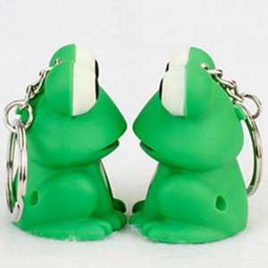 Porte-Clé Grenouille Lumineux & Sonore | Idée Cadeau Mignonne
