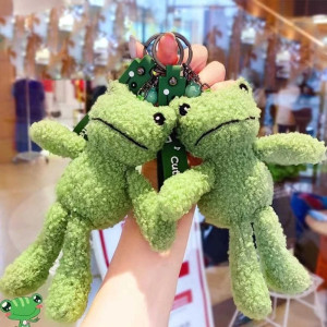 Porte-Clé Peluche Grenouille 'Compagnon Câlin'
