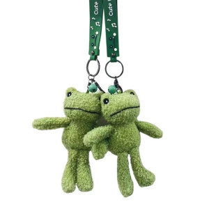 Porte-Clé Grenouille en Peluche Douce - Cadeau Mignon & Original