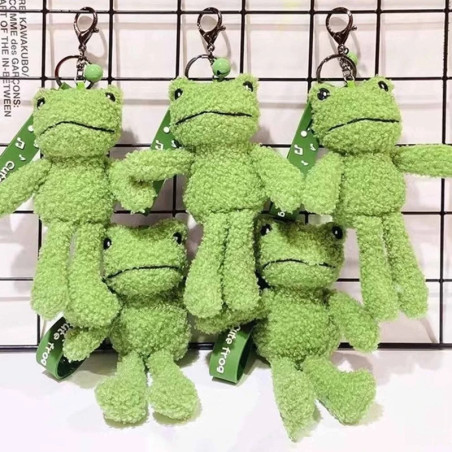 Porte-Clé Peluche Grenouille 'Compagnon Câlin'