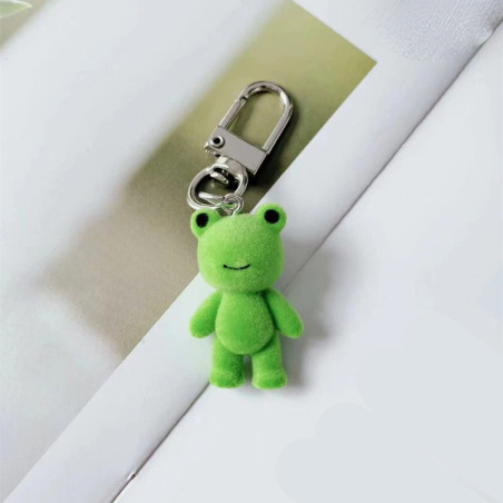 Porte-Clé Grenouille Velours Mignonne - Idée Cadeau | 1001Abeilles