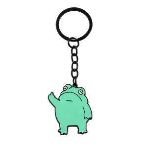 Cheeky 'Green Gesture' Frog Keychain | Funny & Unique Gift
