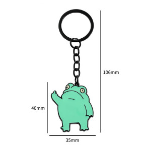 Cheeky 'Green Gesture' Frog Keychain | Funny & Unique Gift