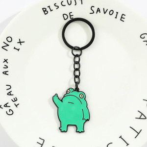 Porte-clés Grenouille Geste Effronté | Cadeau Drôle & Original