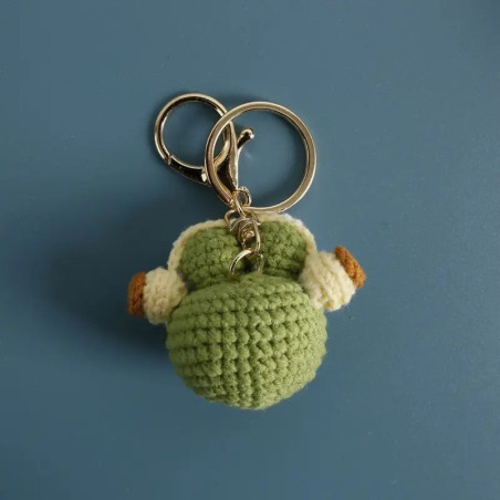 Porte-clés Grenouille Arc-en-ciel au Crochet | Cadeau Kawaii