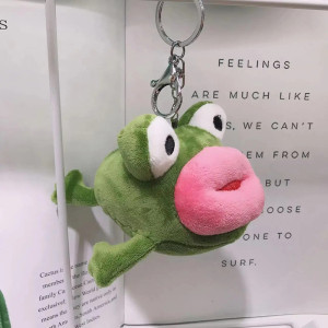 Porte-Clé Grenouille Peluche 'Doux Baiser' - Cadeau Mignon