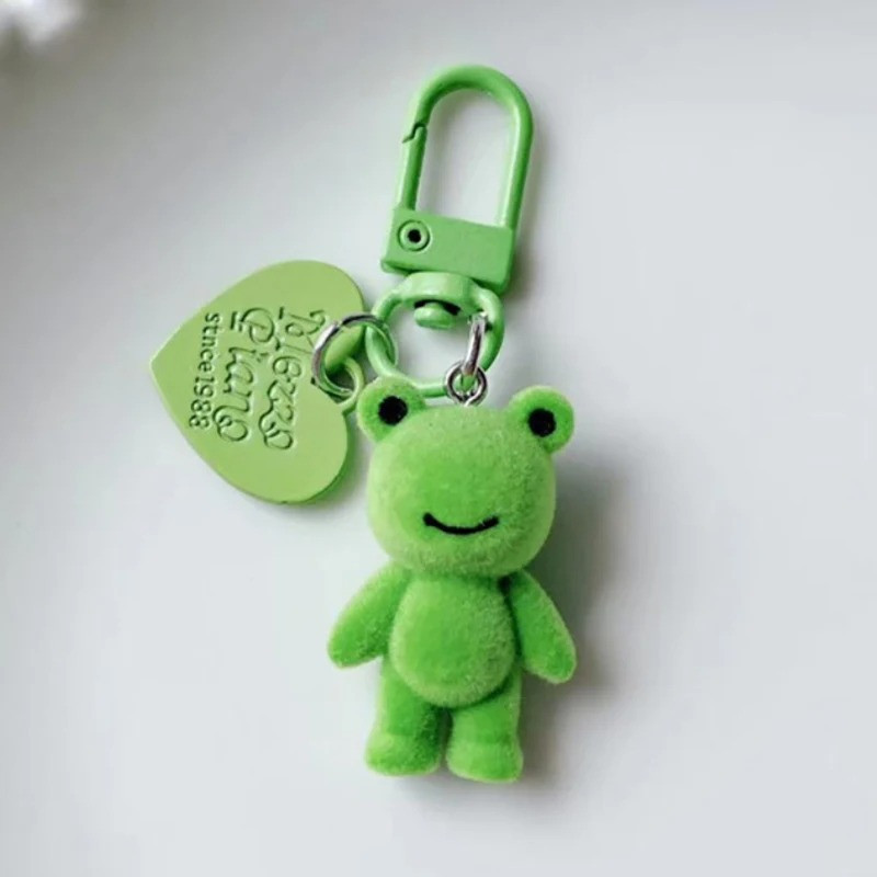Porte-Clé Grenouille 'Sourire Câlin' – Mini Peluche Mignonne