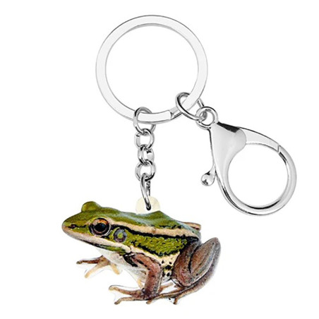 Realistic Frog Keychain | Cute Resin Nature Accessory Gift