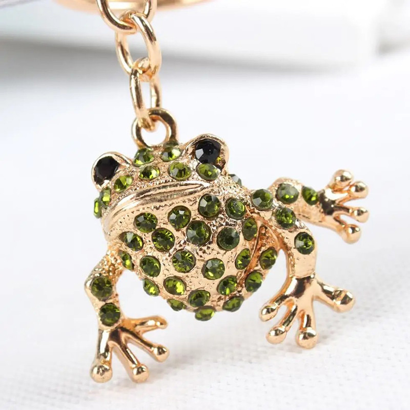 Emerald Frog Pendant | Cute Gold Nature Jewelry Gift for Women