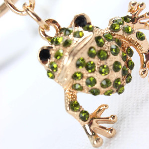 Pendentif Grenouille Émeraude | Bijou Nature Or Cadeau Femme