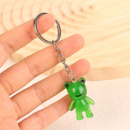 Porte-clés Grenouille qui Brille dans le Noir | Cadeau Original