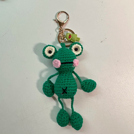 Porte-Clé Grenouille Crochet | Fait Main - 5 Styles Uniques