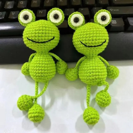 Pendentif Grenouille Crochet Fait Main | Idée Cadeau Originale