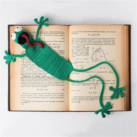 Marque-Page Grenouille Tricoté | Cadeau Mignon pour Lecteur
