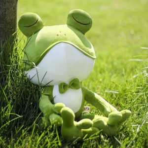 Peluche Grenouille Gentleman | Douce & Élégante | Idée Cadeau