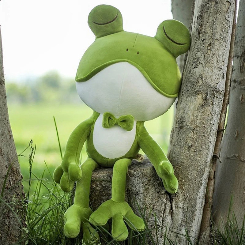 Peluche Grenouille Gentleman | Douce & Élégante | Idée Cadeau