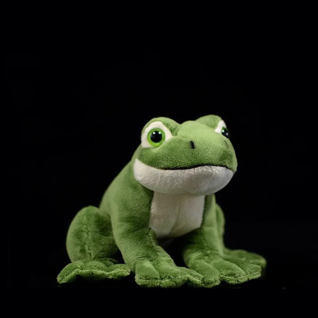 Peluche Grenouille Curieuse | Douce & Réaliste | Doudou Mignon