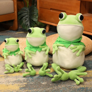 Peluche Grenouille "Gentil Géant du Marais" - 3 tailles au choix !
