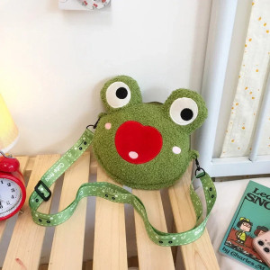 Sac Grenouille Peluche Mignon 'Cœur Sourire' | 1001 Abeilles