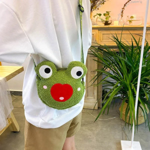 Sac Grenouille Peluche Mignon 'Cœur Sourire' | 1001 Abeilles