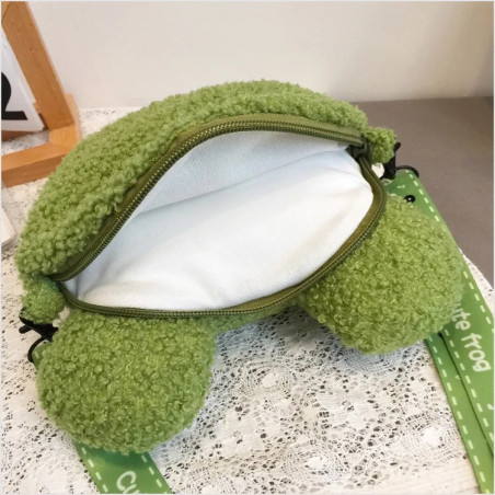 Sac Grenouille Peluche Mignon 'Cœur Sourire' | 1001 Abeilles
