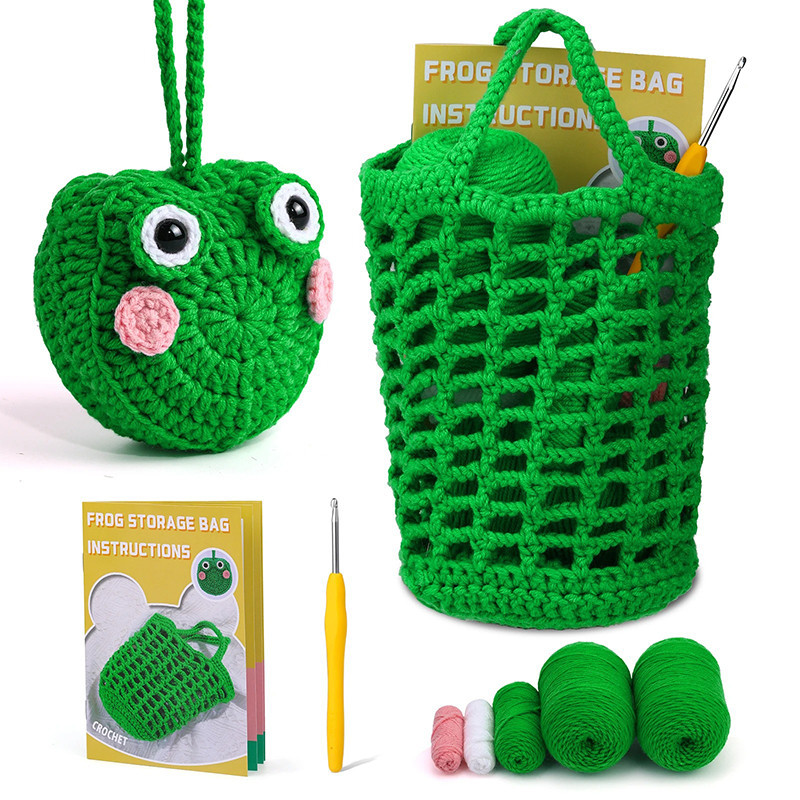Kit Crochet Grenouille Débutant | DIY Sac Mignon | Idée Cadeau