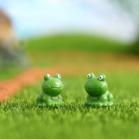 Mini grenouilles vertes en résine - Lot de 50 ou 100 pièces !