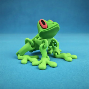 Grenouille magnétique mignonne imprimée en 3D avec figurine multi-articulée - 2 versions au choix