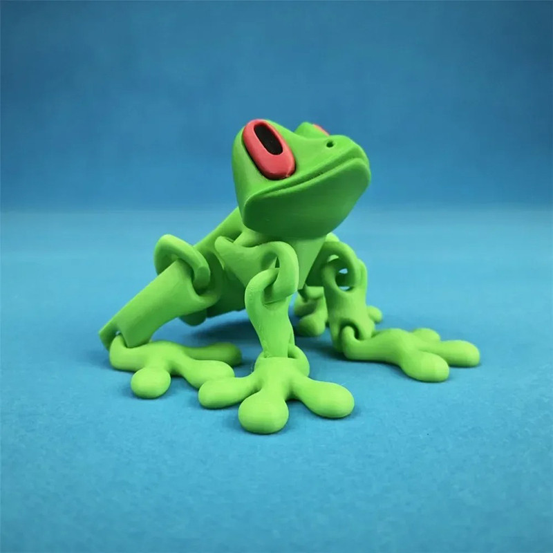 Grenouille magnétique mignonne imprimée en 3D avec figurine multi-articulée - 2 versions au choix
