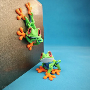 Grenouille magnétique mignonne imprimée en 3D avec figurine multi-articulée - 2 versions au choix !